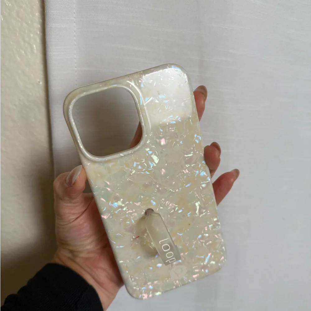 Loopy Case White Iridescent Phone Case